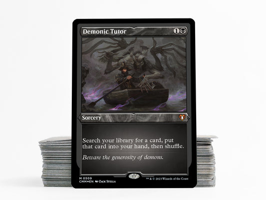 Demonic Tutor Etched Foil - CMM